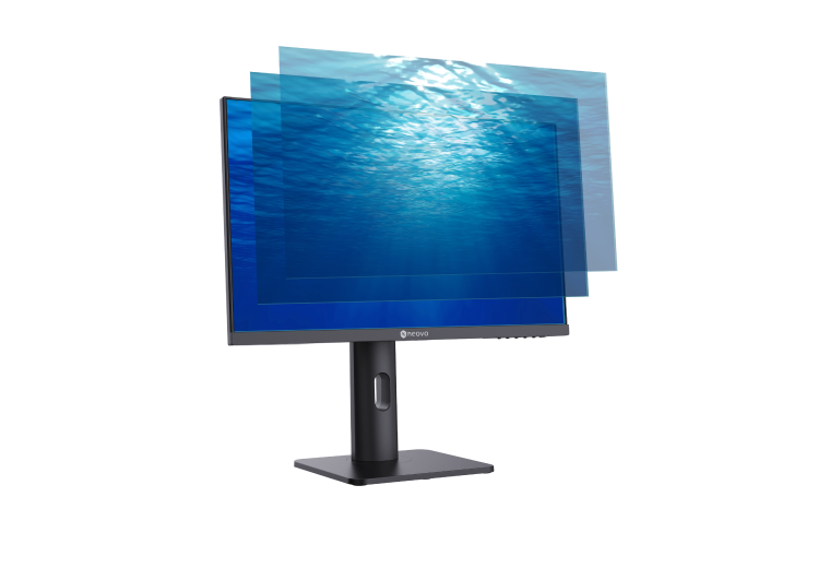 MH2702 無邊框影音娛樂螢幕內建藍光濾鏡示意圖