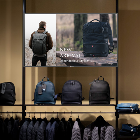 4K 大型數位看板於商場示意