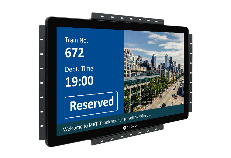 TTF-3201 32吋 月台門旅客資訊液晶顯示器正側圖示