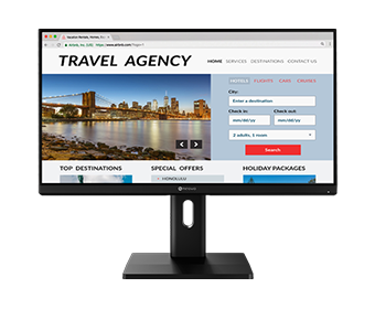 AG Neovo EM2451 24 inch 4k monitor provides web mode_mobile