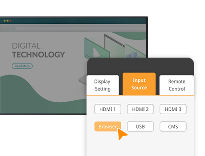 Neovo Manager 訊號輸入來源切換圖示