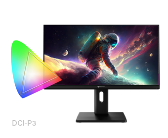 EM2451 涵蓋 93% DCI-P3 色域標準圖示_手機版