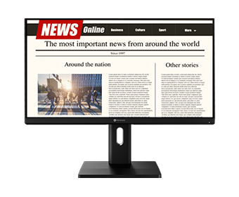 EM2451 24吋 4K USB-C 廣色域專業繪圖旋轉螢幕文字模式圖示_手機版