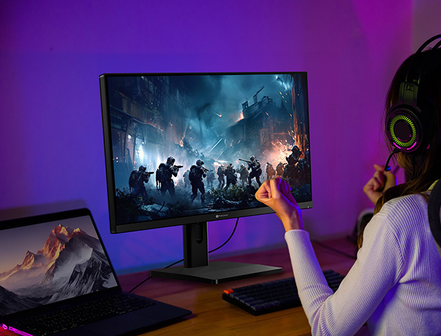 AG Neovo EM2751 27'' 4K Monitor displays gaming excitement